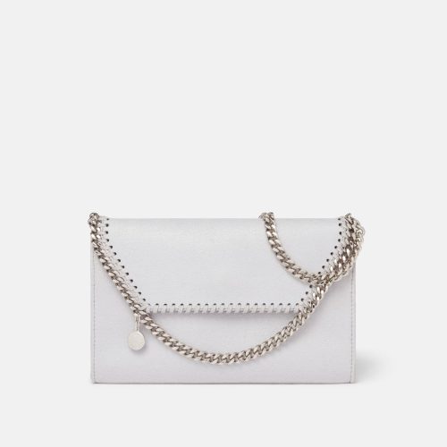 Stella McCartney - Mini sac a bandouliere Falabella, Femme, Gris glace