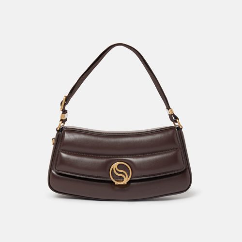 conseil de style Stella McCartney S Wave Chocolat Stella McCartney - Sac porté épaule rembourré S Wave, Chocolat - conseil de style Stella McCartney S Wave Chocolat
