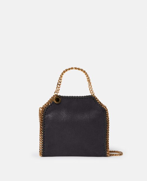 5269b3bdabf2a97f2b4919129714fe44f902b326 391698W93551100 X Stella McCartney - Petit cabas Falabella, Femme, Noir céleste - 5269b3bdabf2a97f2b4919129714fe44f902b326 391698W93551100 X