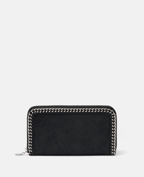 5bd3779e911876dd1ab8c9cdf3f3097218040841 434750W91321000 X Stella McCartney - Falabella Zip Continental Wallet, Femme, Black - 5bd3779e911876dd1ab8c9cdf3f3097218040841 434750W91321000 X