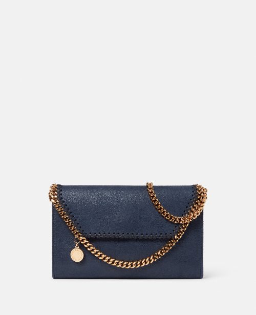 62b0c80a7ab3c15ab6365d7c240d10c292c31447 581238W93554044 C Stella McCartney - Sac portefeuille à bandoulière Falabella, Femme, Lune indigo - 62b0c80a7ab3c15ab6365d7c240d10c292c31447 581238W93554044 C