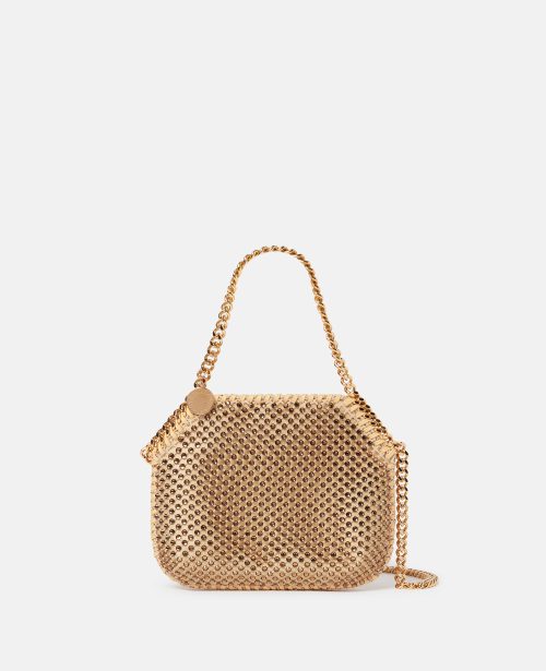 6360a7e617c872004ade29b907fbbab10da680e5 700109WP02292502 X Stella McCartney - Mini sac cabas Falabella en maille de cristal, Femme, Fauve - 6360a7e617c872004ade29b907fbbab10da680e5 700109WP02292502 X