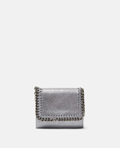 6994b2a863ec609b811f4a6e119feddff2313c88 431000WP03018101 X Stella McCartney - Petit portefeuille à rabat Falabella, Femme, Argent - 6994b2a863ec609b811f4a6e119feddff2313c88 431000WP03018101 X