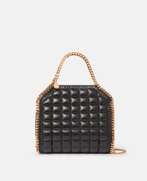 71716fa758a52428a4b361772ec2dc2230f19b83 371223WP02691000 X Stella McCartney - Mini cabas Falabella carré matelassé, Femme, Noir - 71716fa758a52428a4b361772ec2dc2230f19b83 371223WP02691000 X