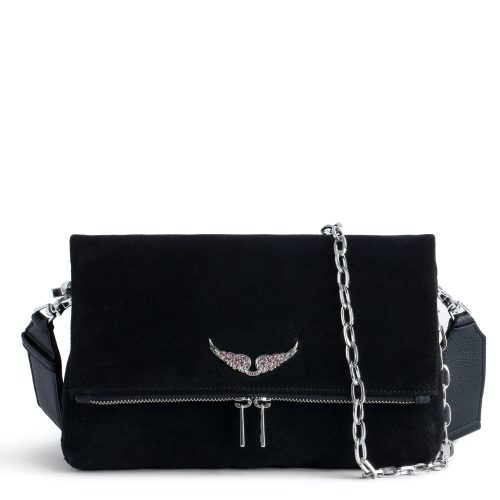LWBA02474 NOIR SQUARE Sac Rocky Suédé Noir - Femme - LWBA02474 NOIR SQUARE