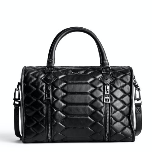 SKAB2018F NOIR SQUARE 1 Sac Sunny Medium #2 Matelassé Noir - Femme - SKAB2018F NOIR SQUARE 1