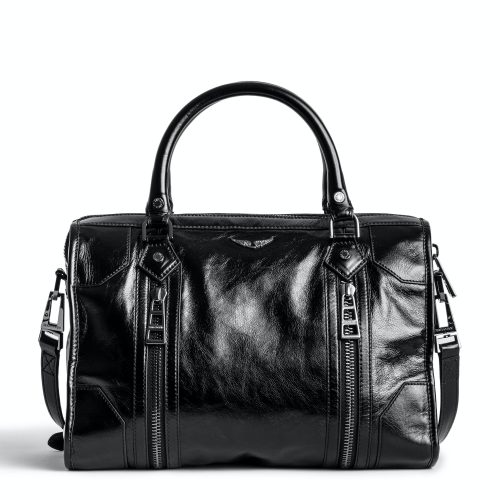 SKAB2019F NOIR SQUARE 1 Sac Sunny Medium #2 Vintage Patent Noir - Femme - SKAB2019F NOIR SQUARE 1