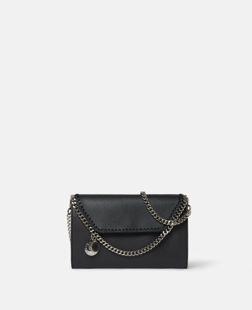 e2aa433be071e820340a7d1be9bfa48941ae2bdf 7B0061WP02921000 X Stella McCartney - Sac portefeuille à bandoulière en MIRUM Falabella, Femme, Noir - e2aa433be071e820340a7d1be9bfa48941ae2bdf 7B0061WP02921000 X