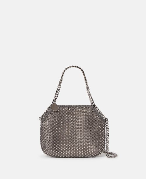 e3e2ed8de572c03e41ae3aff2ede891f60288e08 700109WP02291401 X Stella McCartney - Mini sac cabas Falabella en maille de cristal, Femme, Brouillard - e3e2ed8de572c03e41ae3aff2ede891f60288e08 700109WP02291401 X