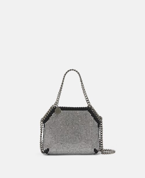 e6480cf5b7ab3d8d9eb50082f64d3f2f4a6076e0 700109WP00951000 X Stella McCartney - Mini sac porte epaule a cristaux Falabella, Femme, Noir - e6480cf5b7ab3d8d9eb50082f64d3f2f4a6076e0 700109WP00951000 X