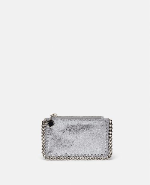 e8e1138a2b77d8170c61c3f7bac4c2d575208d53 422364WP03018101 X Stella McCartney - Porte-cartes Falabella, Femme, Argent - e8e1138a2b77d8170c61c3f7bac4c2d575208d53 422364WP03018101 X