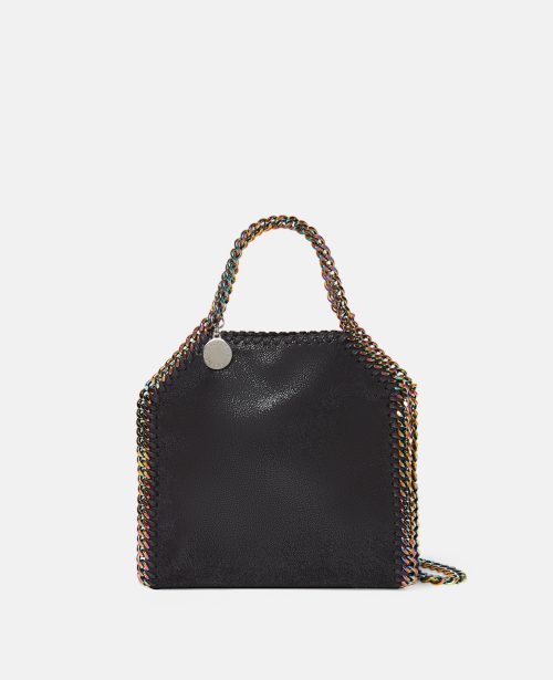 f42ceec0551282a19dee99737ae027581e367cb0 391698WP01361000 x Stella McCartney - Petit cabas a chaine holographique Falabella, Femme, Noir - f42ceec0551282a19dee99737ae027581e367cb0 391698WP01361000 x
