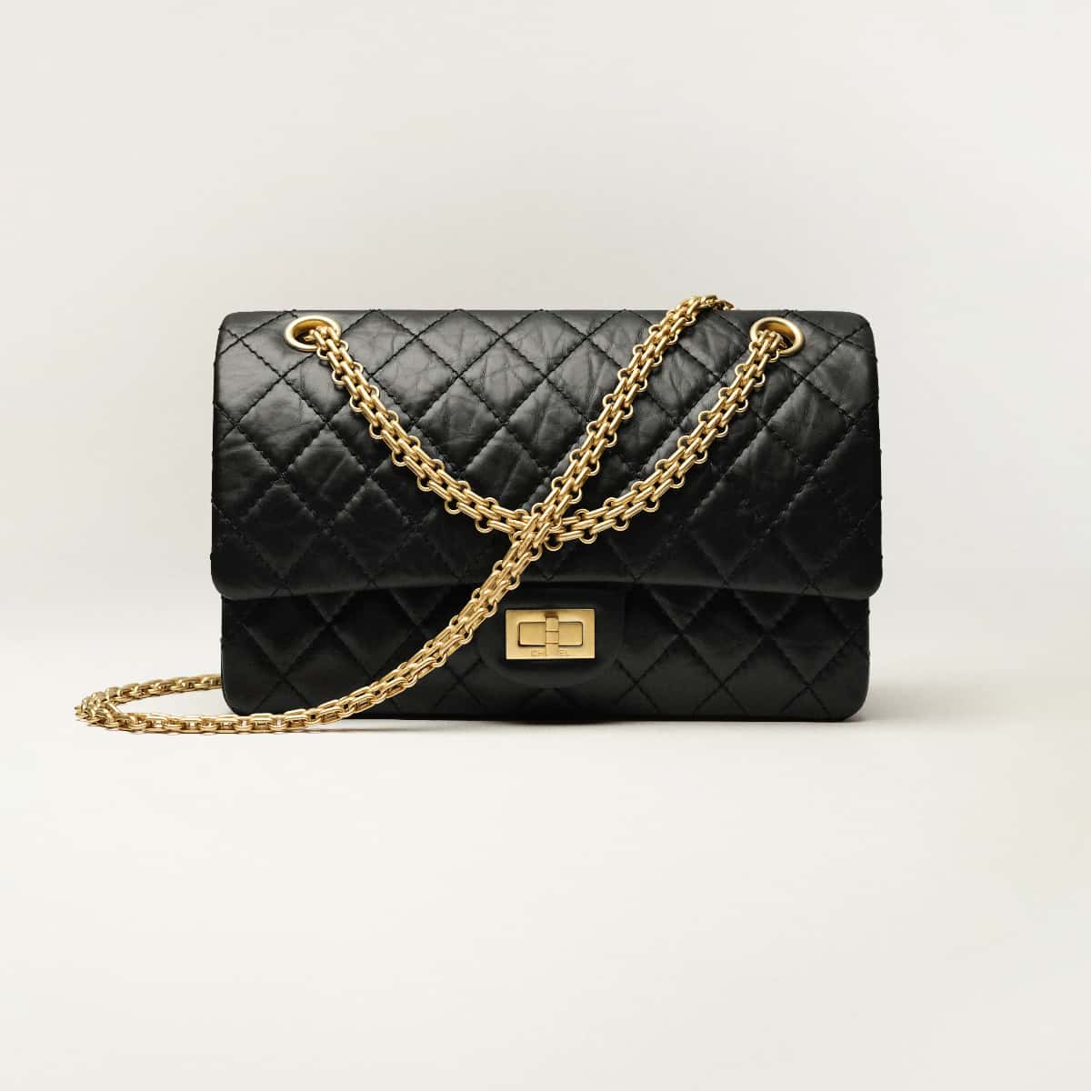 Sac Chanel 2.55 matelassé avec chaîne métal