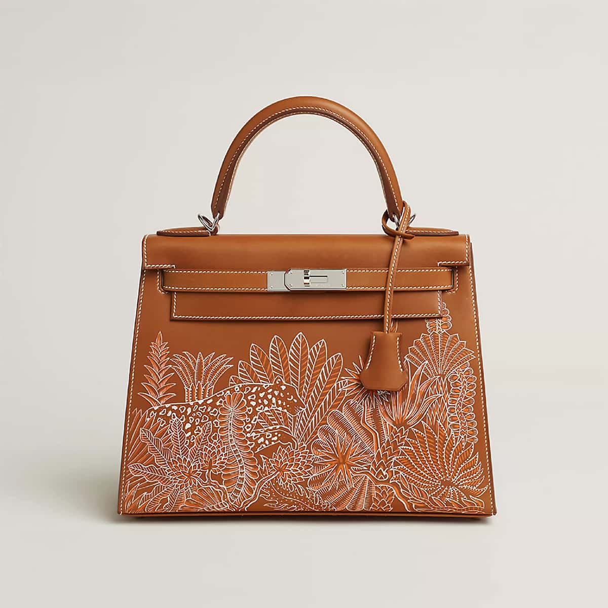 Sac Kelly Hermès sellier de profil