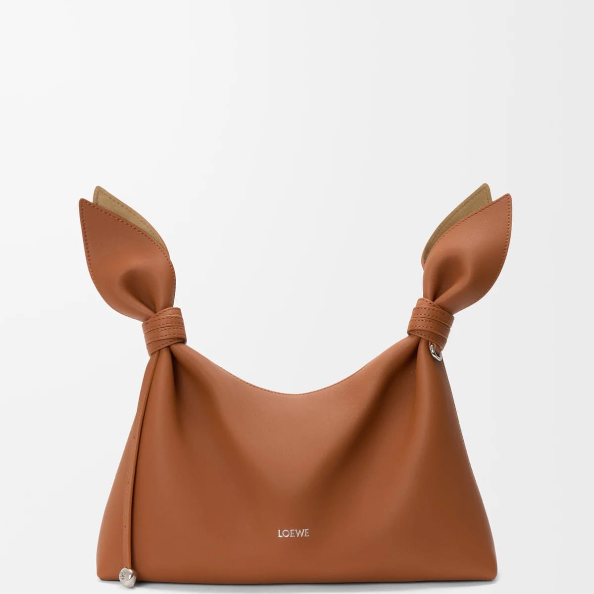 Sac Loewe Scarf medium en cuir mocha, vue produit