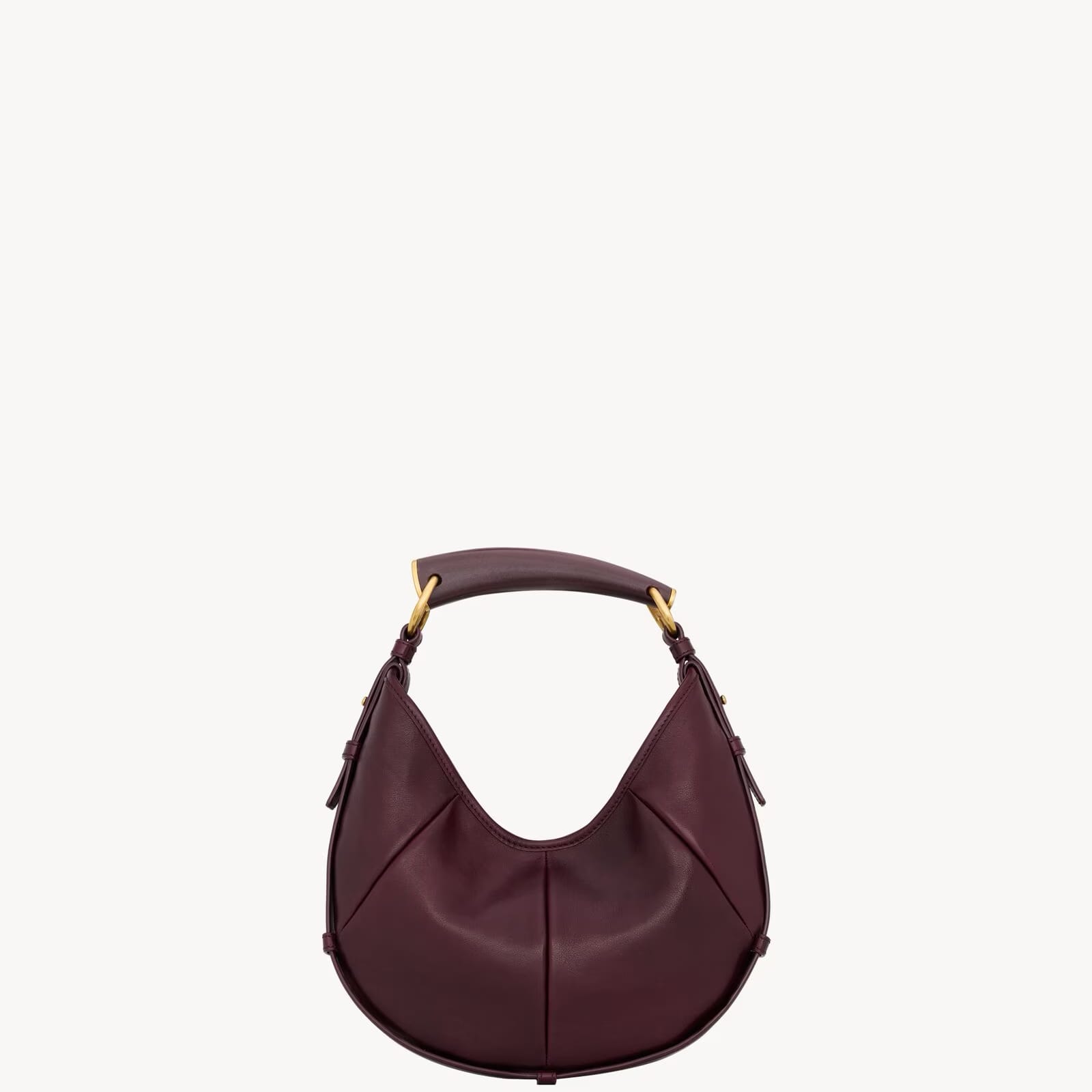 Sac Saint Laurent Mombasa Medium en cuir rouge cabernet
